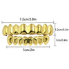 oh my god - New Unisex 18K Hip Hop Teeth Grill Set; Top Bottom Mouth Teeth Grills Fashion Removable Dental Grills Jewelry ROC