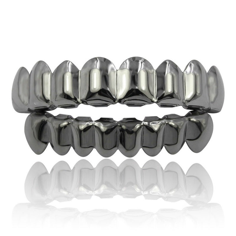 oh my god - New Unisex 18K Hip Hop Teeth Grill Set; Top Bottom Mouth Teeth Grills Fashion Removable Dental Grills Jewelry ROC