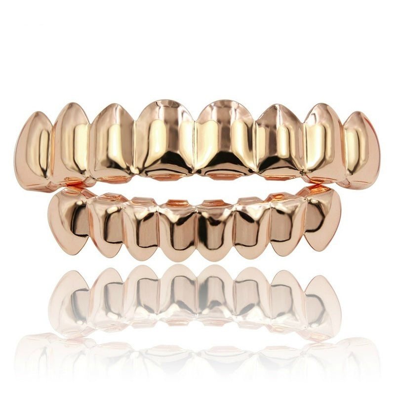 oh my god - New Unisex 18K Hip Hop Teeth Grill Set; Top Bottom Mouth Teeth Grills Fashion Removable Dental Grills Jewelry ROC