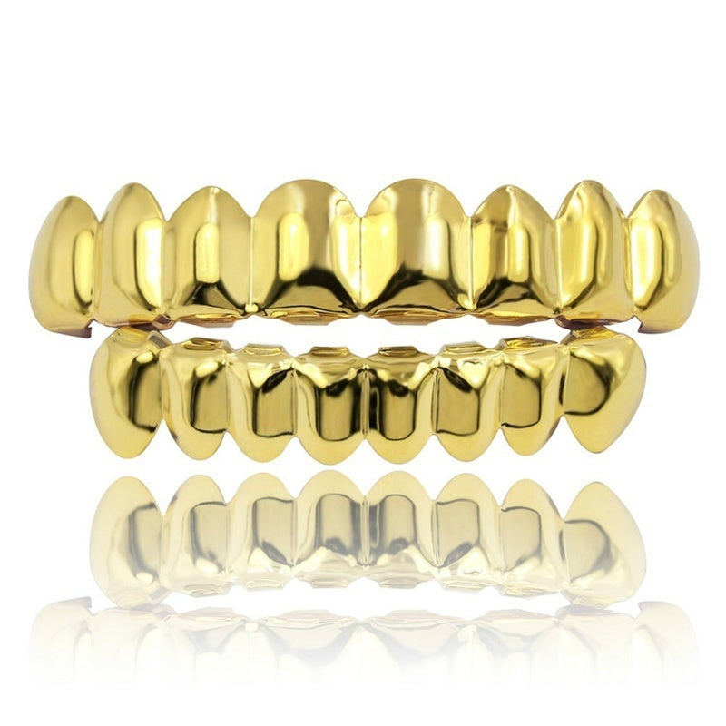 oh my god - New Unisex 18K Hip Hop Teeth Grill Set; Top Bottom Mouth Teeth Grills Fashion Removable Dental Grills Jewelry ROC