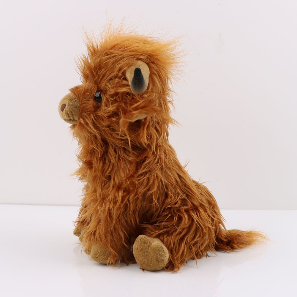 YYDS - Highland Cow Plush Toy; 27CM/11''; Cute Highland Cattle Soft Stuffed Doll; Cow Plush Pillow For Kids And Fans Christmas Gift