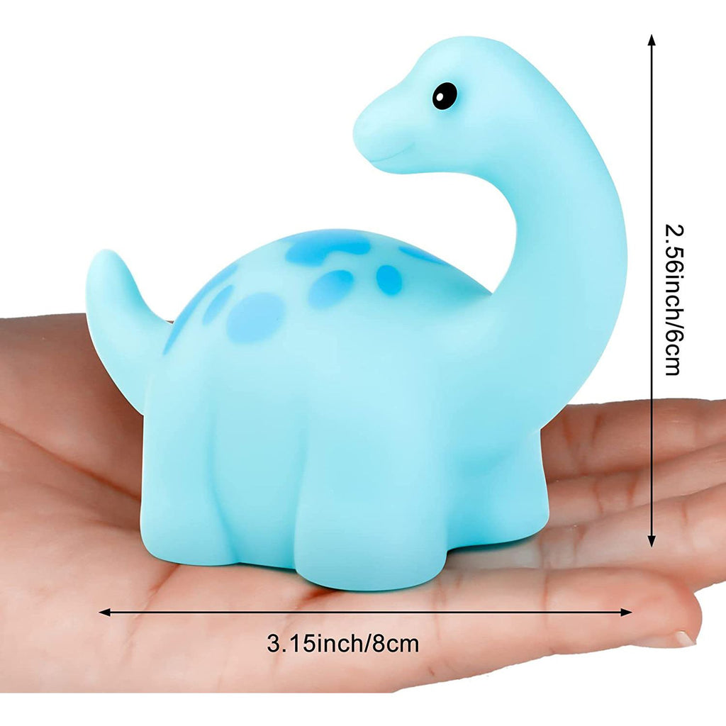 YYDS - 6 Pcs/Pack Dinosaur Bath Toys Light-UpFloating Bath Toys Set For Baby Toddlers Kids; Birthday Easter Christmas Shower Pool Bath Toys; Boys Girls Children Preschool Bathtub Bathroom Toy