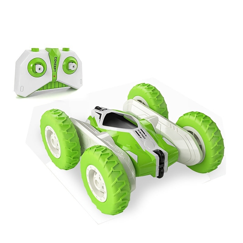 Department Store - Remote Control Flip Stunt Car(Green); 4WD 2.4Ghz Remote Control Toys; Double Sided Flips 360Â°Rotating RC Stunt Car; Toy For 5 6 7 8 Year Old Boys Girls