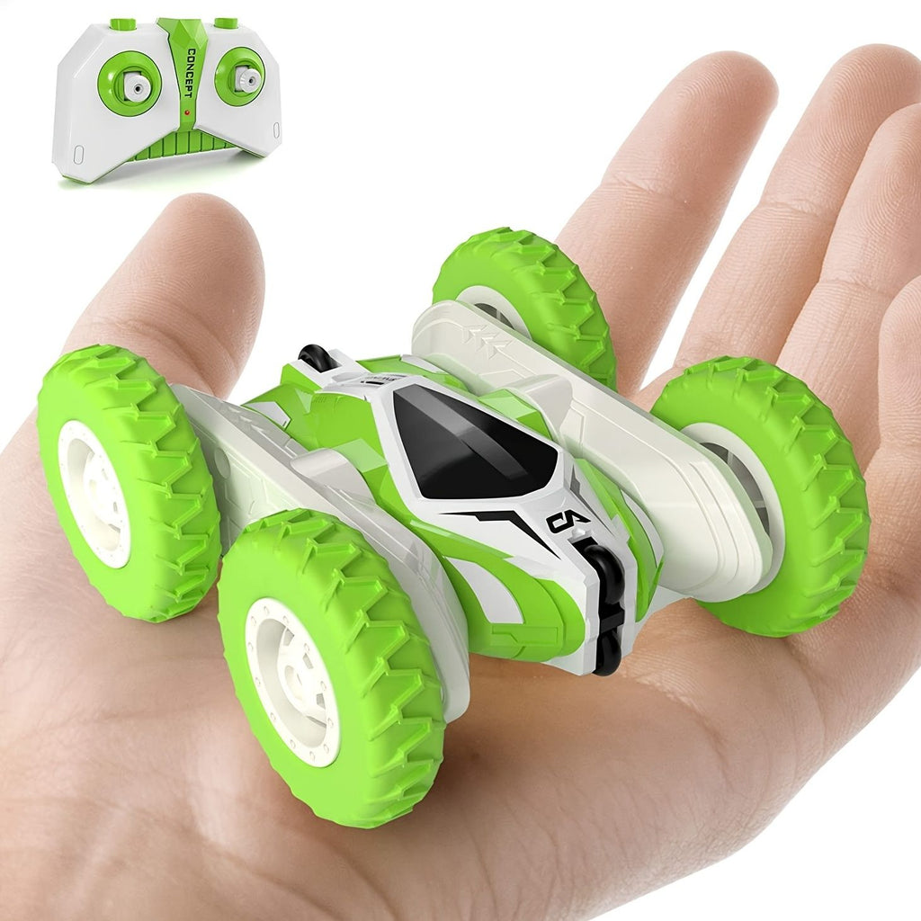 Department Store - Remote Control Flip Stunt Car(Green); 4WD 2.4Ghz Remote Control Toys; Double Sided Flips 360Â°Rotating RC Stunt Car; Toy For 5 6 7 8 Year Old Boys Girls