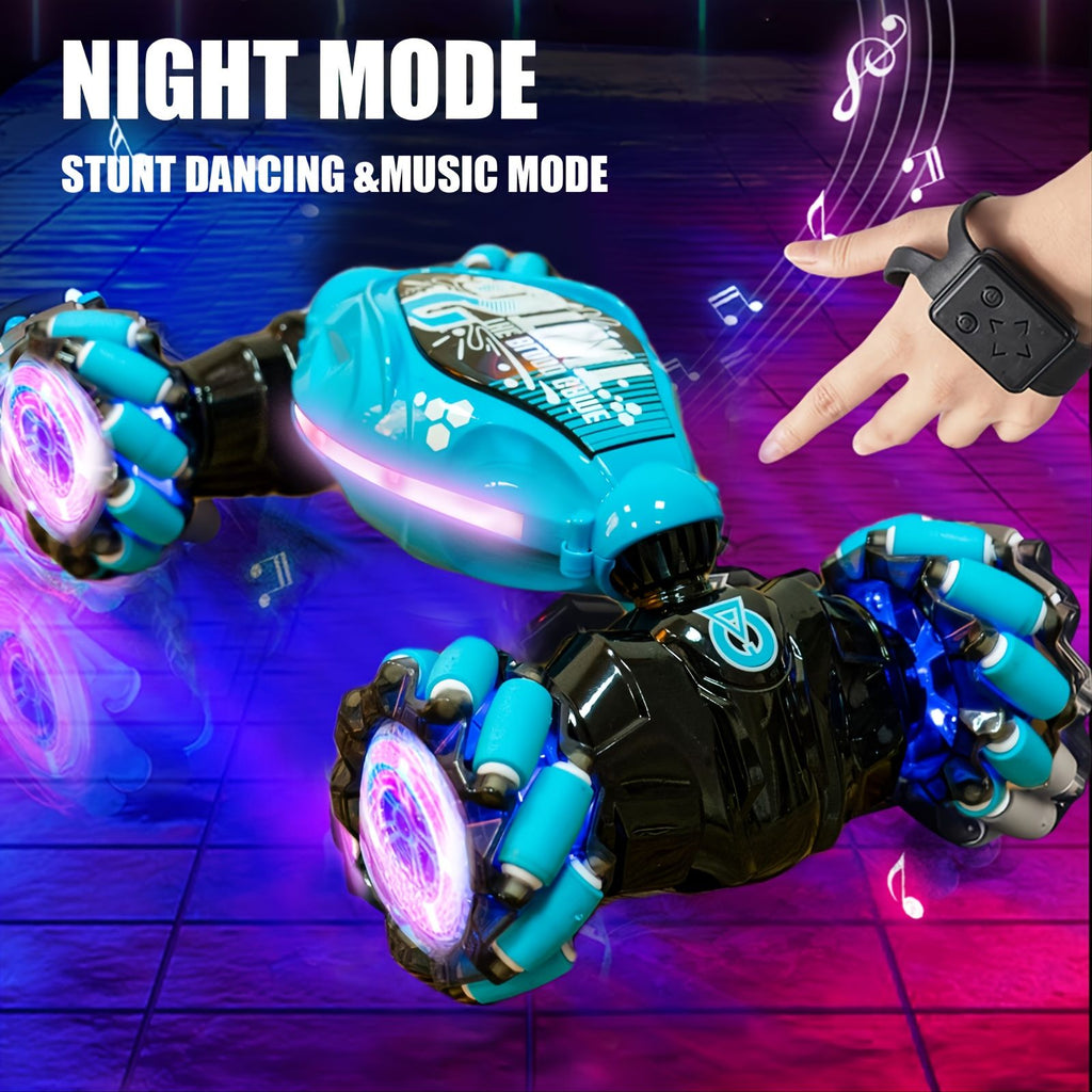 Department Store - Gesture RC Car; 4WD 2.4G Remote Control Car Foe Boys And Adults; Hand Controlled RC Car; All Terrains Monster Trucks For Boys Gusture RC Stunt Car 360Â° Flips Gift For Age 4-12 With Light Music