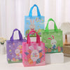 Department Store - 4pcs Easter Gift Tote Bags; Bunny Non Woven Goodie Treat Eggs Bags With Handles; For Easter Kids Party Favor And Egg Hunt; 9*8.7*4.3inch