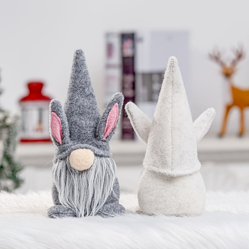 Department Store - 1pc; Easter Bunny Faceless Gnome Plush Doll; Easter Decor; Easter Gift; Bunny Doll Ornament; Party Atmosphere Props; Room Decor; Home Ornament