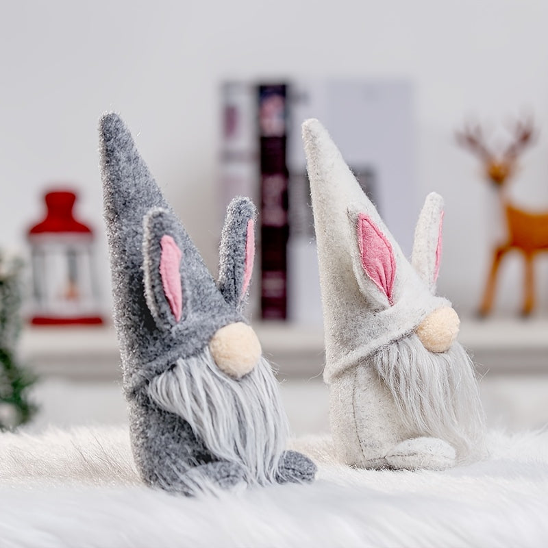 Department Store - 1pc; Easter Bunny Faceless Gnome Plush Doll; Easter Decor; Easter Gift; Bunny Doll Ornament; Party Atmosphere Props; Room Decor; Home Ornament
