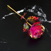 Department Store - 2Pcs Realistic 24K Golden Foil Rose Gold Rose Gold Foil Holiday Golden Plated Rose Mother's Day Professor's Day Easter Valentine's Day Birthday Gift Length 25cm/10in. Flower Diameter 8 Cm/3 Inches