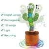 Department Store - Bluetooth Dancing Cactus Repeat Talking Toy 60/120 Songs Electronic Plush Toys Singing Recording Doll Early Education for Kids