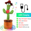 Department Store - Bluetooth Dancing Cactus Repeat Talking Toy 60/120 Songs Electronic Plush Toys Singing Recording Doll Early Education for Kids