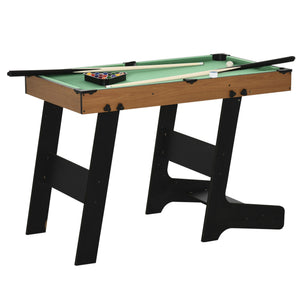 Soozier 38'' Foldable Billiards Tabletop Game, Complete Pool Table Set for Family Fun, Includes Balls, Cues, Chalk, Brush, for Game Room