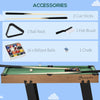 Soozier 38'' Foldable Billiards Tabletop Game, Complete Pool Table Set for Family Fun, Includes Balls, Cues, Chalk, Brush, for Game Room