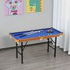 Soozier 55'' Portable Folding Billiards Table Game Pool Table for Kids Adults With Cues, Ball, Rack, Brush, Chalk