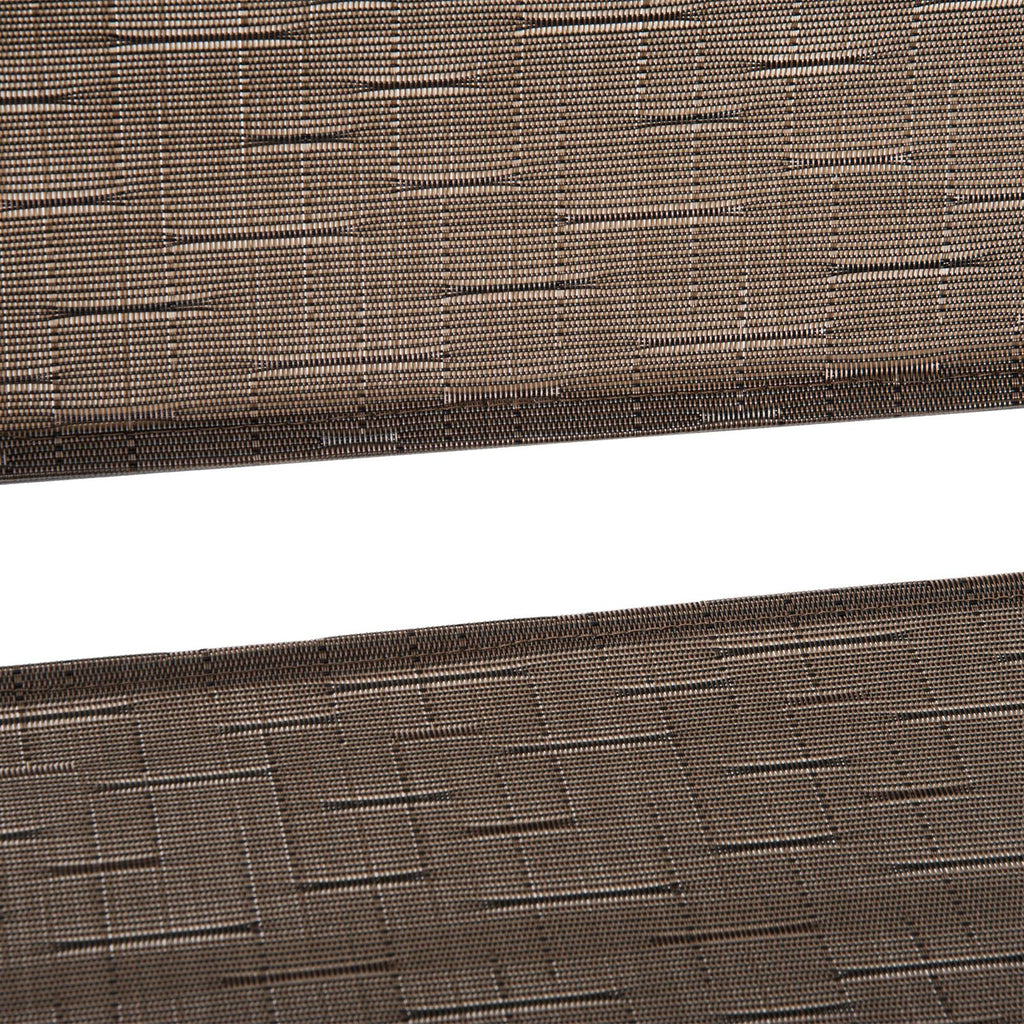 Outsunny Patio Bar Set for 2 with 6 Adjustable Tilt Umbrella Brown Outdoor Bistro Set Folding Chairs