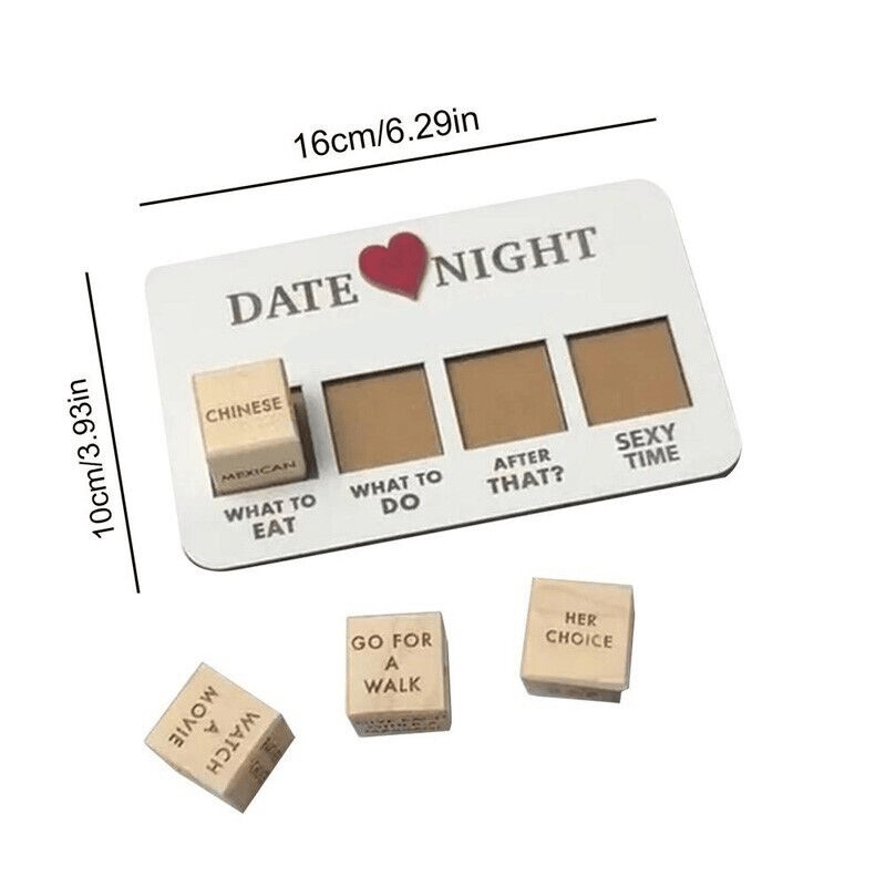 The Perfect Part - Date Night Dice After Dark Edition Date Night Wooden Dice Game For Couples Fun