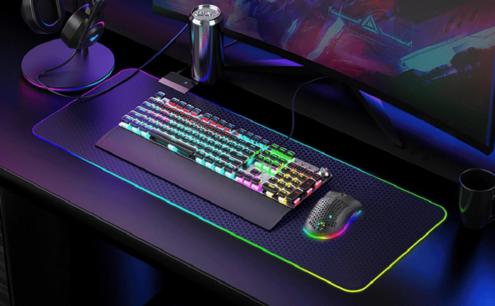 The Perfect Part - Wireless Mouse Gaming Rechargeable Optical Mouse Cordless 7 Color LED Backlit PC