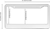 The Perfect Part - 2PCS Chrome Stainless Steel Metal License Plate Frame Tag Cover With Screw Caps
