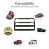 The Perfect Part - 2PCS Chrome Stainless Steel Metal License Plate Frame Tag Cover With Screw Caps