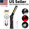 The Perfect Part - Rechargeable LED COB Work Light Mechanic Flashlight Lamp Magnetic Base Bright