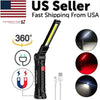 The Perfect Part - Rechargeable LED COB Work Light Mechanic Flashlight Lamp Magnetic Base Bright