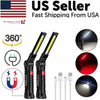 The Perfect Part - Rechargeable LED COB Work Light Mechanic Flashlight Lamp Magnetic Base Bright