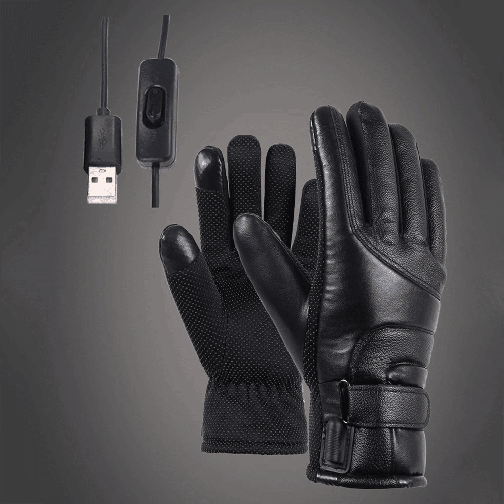 The Perfect Part - Electric USB Heated Gloves Winter Warming Thermal Ski Snow Hand Warm Windproof
