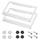The Perfect Part - 2PCS Bling License Plate Frame Glitter Crystal Sparkling Rhinestone Diamond Caps