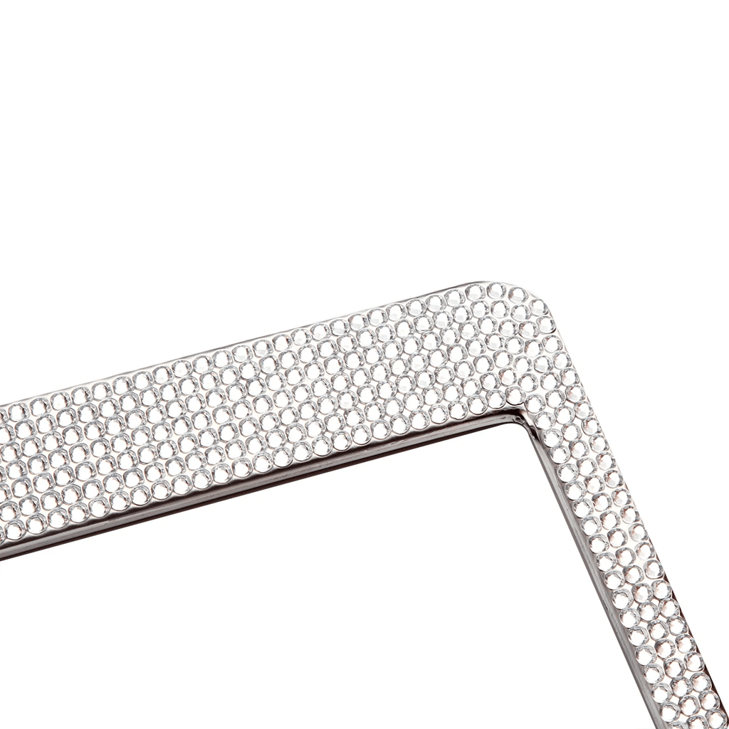 The Perfect Part - 2PCS Bling License Plate Frame Glitter Crystal Sparkling Rhinestone Diamond Caps
