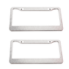 The Perfect Part - 2PCS Bling License Plate Frame Glitter Crystal Sparkling Rhinestone Diamond Caps