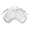 The Perfect Part - Shower Caddy Shelf Bathroom Corner Bath Storage Holder Organizer Triangular Rack