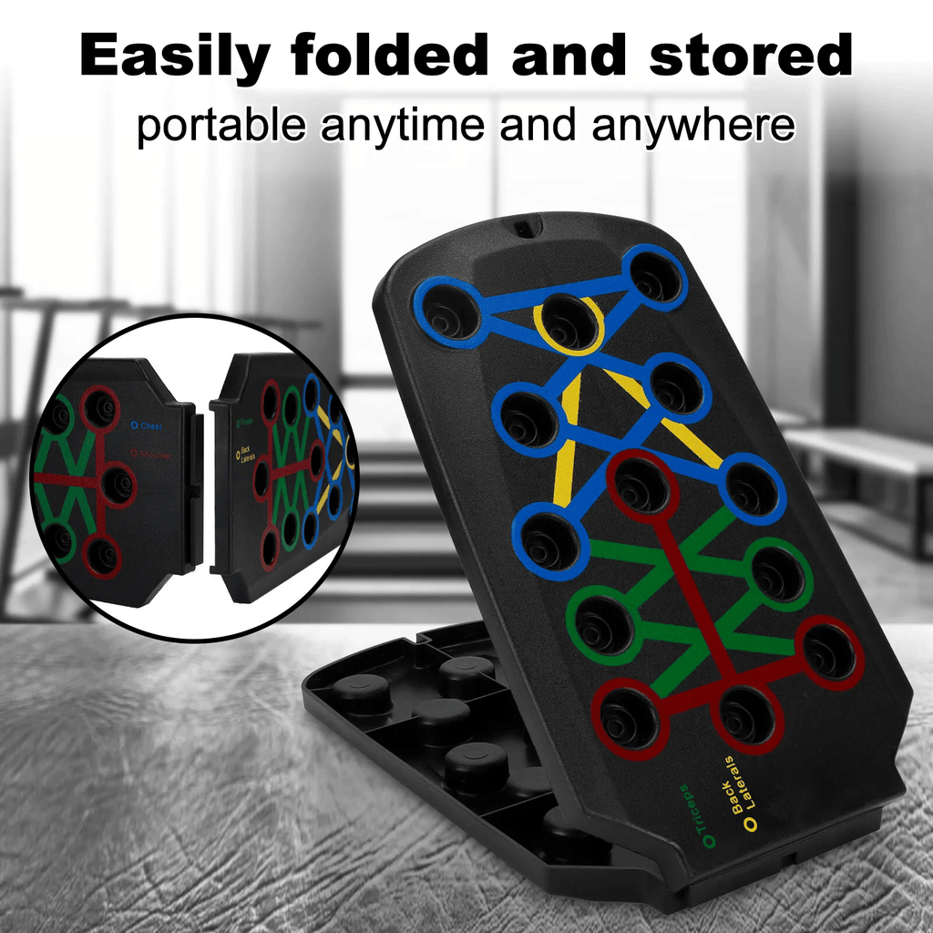 The Perfect Part - 28 in 1 Push Up Rack Board System Fitness Workout Train Home Gym Exercise Stands