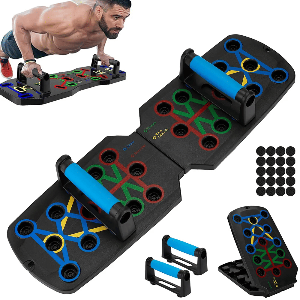 The Perfect Part - 28 in 1 Push Up Rack Board System Fitness Workout Train Home Gym Exercise Stands