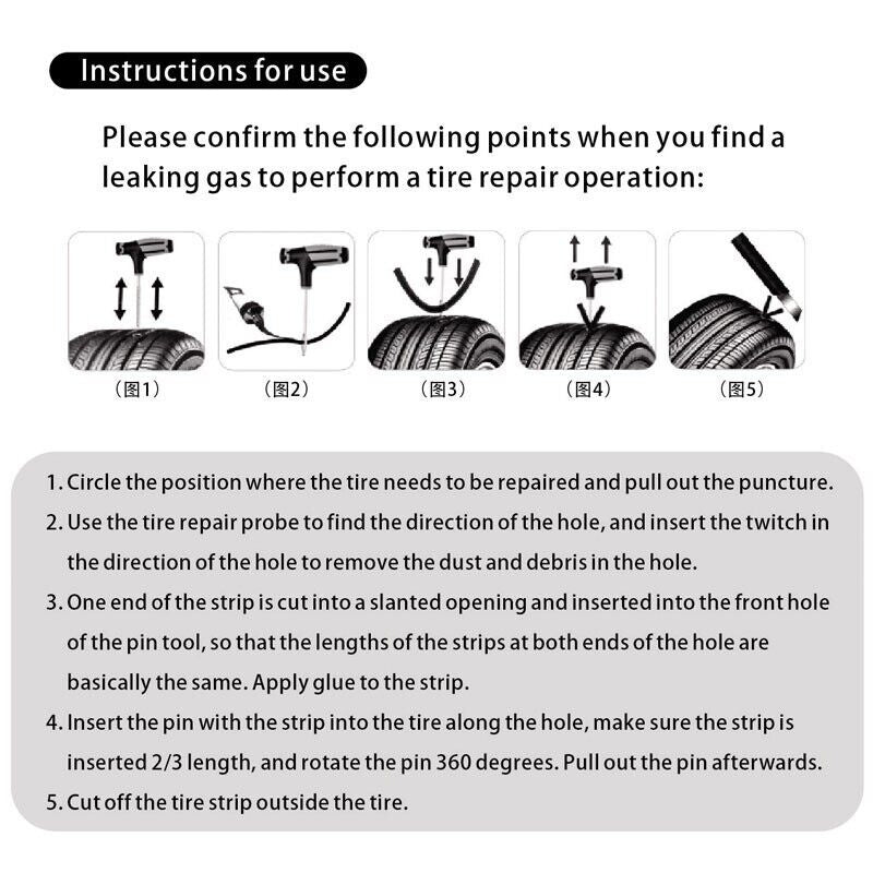 The Perfect Part - 68pc Tire Repair Kit DIY Flat Tire Repair Car Truck Motorcycle Home Plug Patch