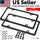 The Perfect Part - 2x High Quality Stainless Steel Metal License Plate Frame Tag Cover Black New US