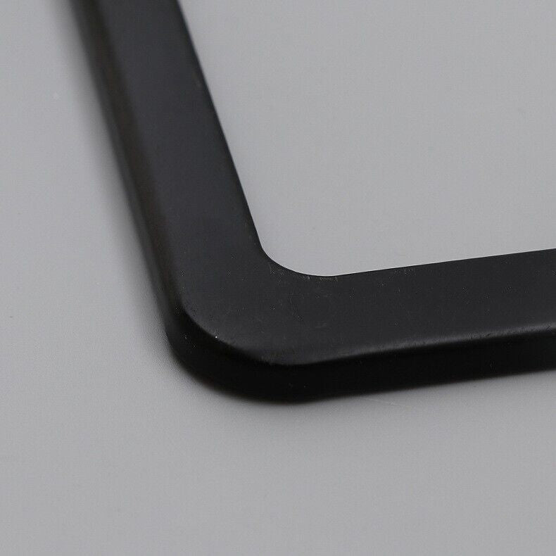 The Perfect Part - 2x High Quality Stainless Steel Metal License Plate Frame Tag Cover Black New US