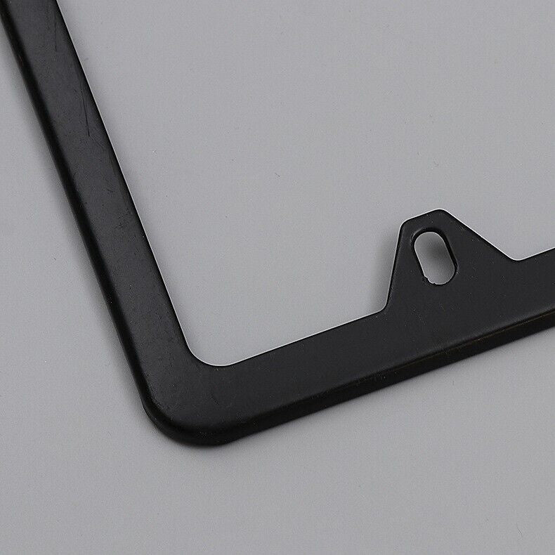 The Perfect Part - 2x High Quality Stainless Steel Metal License Plate Frame Tag Cover Black New US