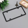 The Perfect Part - 2x High Quality Stainless Steel Metal License Plate Frame Tag Cover Black New US