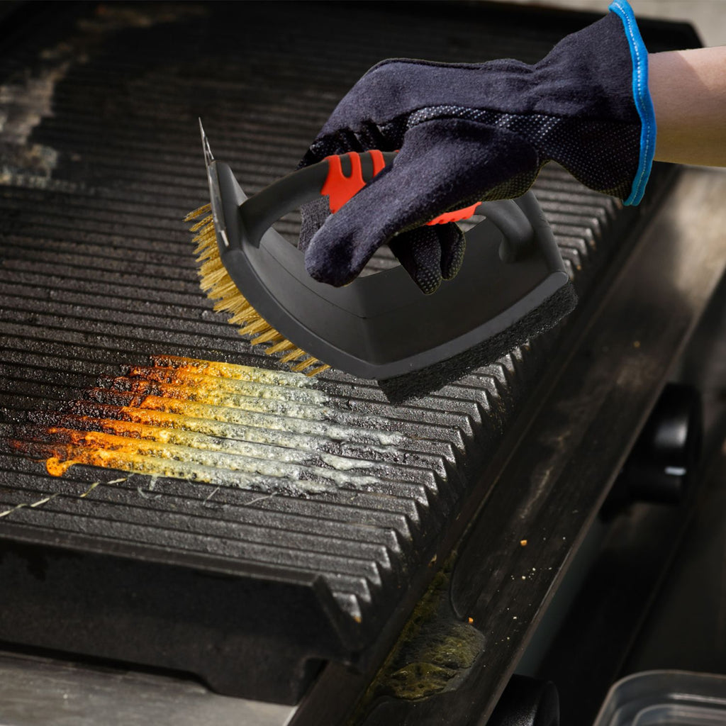 Seamless Outdoors - 3 IN 1 BBQ Oven Cleaning Brush