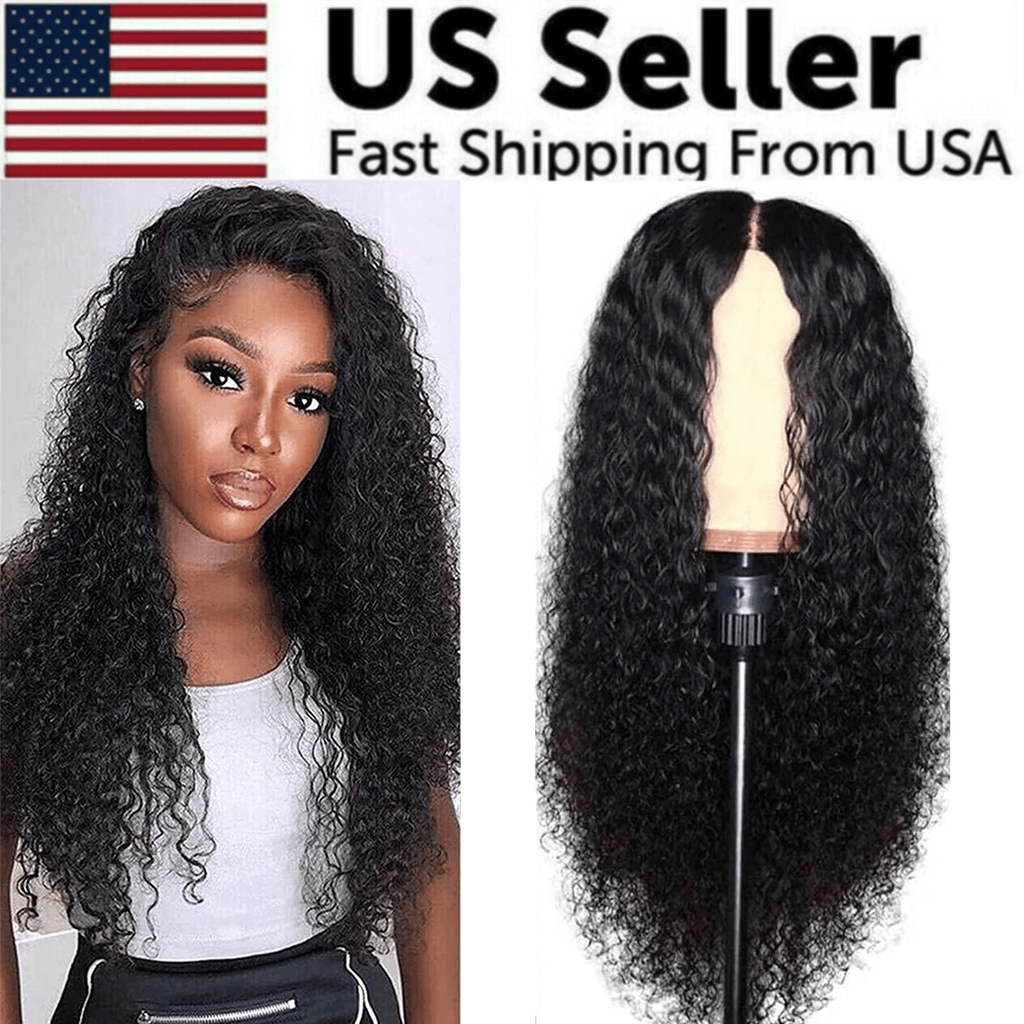 The Perfect Part - AA Hair Front Wig Womens Brazilian Human Long Curly Lace Wavy Hair Wigs US 2023