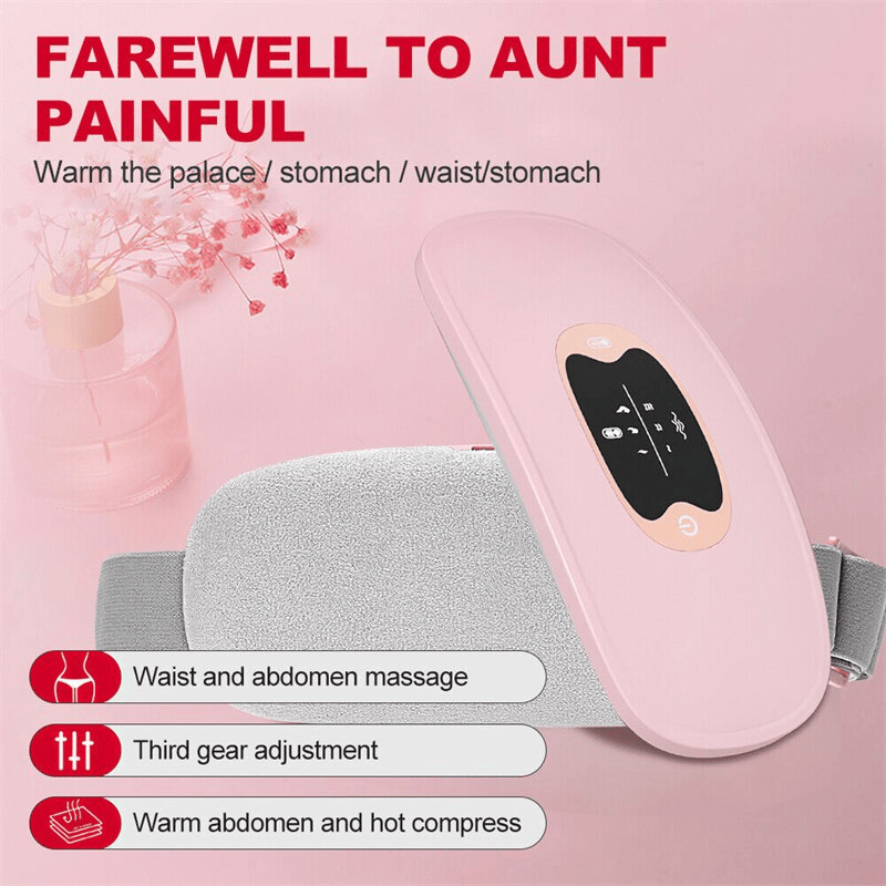 The Perfect Part - Electric Heating Menstrual Vibration Pad Belt For Period Pain Relief Cramps US