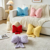 Bright Living - Bow Pillow, Decorative Bow Pillows with Soft Plush for Couch Bed, Bow Shaped Throw Pillow Room Decor for Bedroom, Bow Decorative Pillow for Living Room (Red, Large-16 Inches)