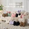 Bright Living - Bow Pillow Decorative Pillows Aesthetic Home Decor Soft Seat Cushions Cute Throw Pillow for Couch Bow Room Decor Leopard Print 12 * 9inch