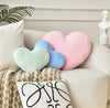 Bright Living - Heart Pillow Cute Fuzzy Pillows Throw Pillows for Bed Livingroom Home Decor Cushion Decorative Aesthetic Preppy Pillows Pink1,Large 19''x15''