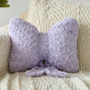 Bright Living - Bow Pillow, Decorative Bow Pillows with Soft Plush for Couch Bed, Bow Shaped Throw Pillow Room Decor for Bedroom, Bow Decorative Pillow for Living Room (Lavender Purple, Small-12 Inches)
