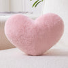 Bright Living - Throw Pillows Heart Pillow Cute Fuzzy Pillows for Bed Livingroom Home Decor Cushion Decorative Aesthetic Preppy Pillows Pink1,Small 13''x10''