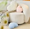 Bright Living - Heart Pillow Cute Fuzzy Pillows Throw Pillows for Bed Livingroom Home Decor Cushion Decorative Aesthetic Preppy Pillows White,Large 19''x15''