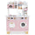 inQ Boutique - Pink Kids Coffee Kitchen Playset with Microwave Oven Stove for 3+ Years Old