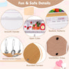 inQ Boutique - Kids Pretend Play Kitchen Set Certified Realistic Sound with Storage & Accessories
