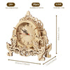 Music Park - 3D Wooden Puzzle Clock Model Kits Building Kits Desktop Clock DIY Architectural Building Blocks Creative Gift Home Decor for Family